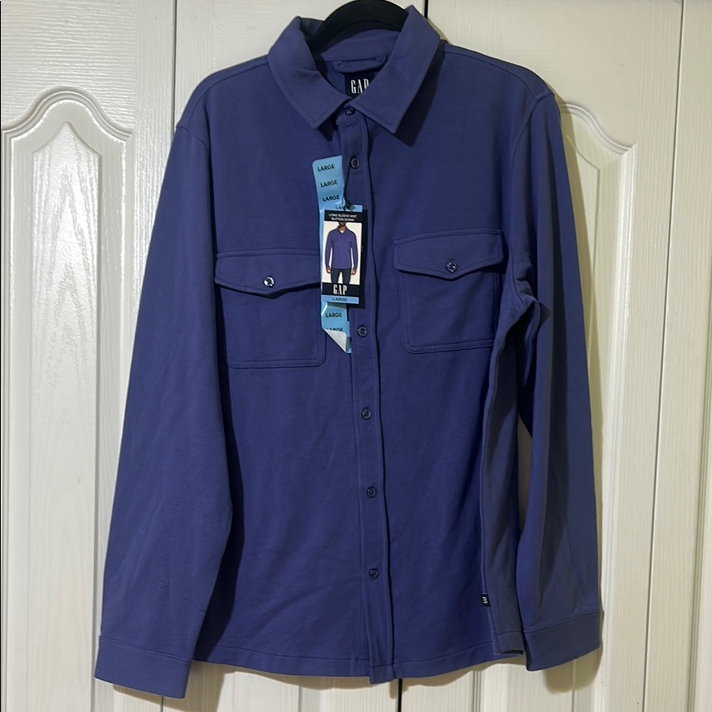 GAP Blue Lightweight Shirt Jacket